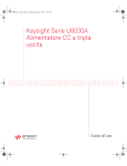 Keysight Serie U8030A Alimentatore CC a tripla uscita