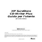 HP SureStore CD-Writer Plus Guida per l`utente