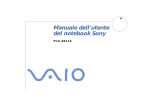 Manuale dell`utente del notebook Sony