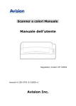 Manuale dell`utente Avision Inc.