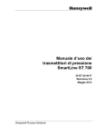 Manuale d`uso dei trasmettitori di pressione SmartLine ST 700