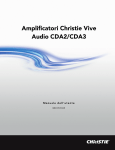 Christie Vive Audio CDA2/CDA3 Amplifiers