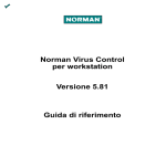 Norman Virus Control per workstation Versione 5.81 Guida di