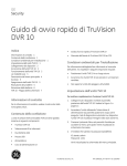 Guida di avvio rapido di TruVision DVR 10