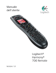 Manuale dell`utente Logitech® Harmony® 700 Remote