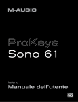 Manuale dell`utente di ProKeys Sono 61