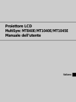 Proiettore LCD MultiSync MT840E/MT1040E/MT1045E Manuale