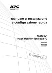 Manuale di installazione e configurazione rapida NetBotz