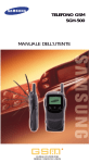 TELEFONO GSM SGH-500 MANUALE DELL`UTENTE