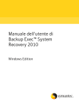 Manuale dell`utente di Backup Exec™ System