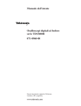 Oscilloscopi digitali al fosforo serie TDS3000B Manuale dell`utente