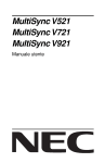MultiSync V521/V721/V921 - NEC Display Solutions Europe