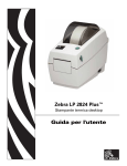 Guida per l`utente Zebra LP 2824 Plus™