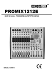 promix1212e mixer 12 canali - processore multieffetto