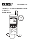 Esposimetro UVA, UVC con misuratore di temperatura