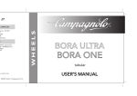 Manuale utente ruote Bora One tubolare