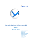 11.3 Amministrazione di Acronis Backup & Recovery 11
