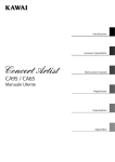 CA95 / CA65 - Kawai Musical Instruments Manufacturing Co., Ltd.