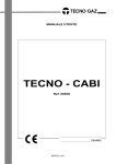 Manuale Tecno Cabi - Tecno-Gaz