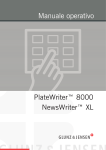 Manuale operativo PlateWriter™ 8000 NewsWriter