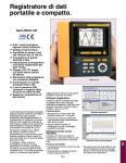 Registratore di dati portatile e compatto.