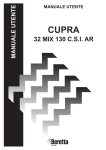 BERETTA manuale utente cupra mix