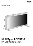 MultiSync LCD5710 - Video System S.r.l.