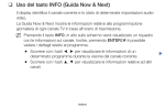 Uso del tasto INFO (Guida Now & Next) - Migros