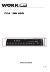 Manuale Utente PCA 190 USB (italiano)