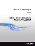 Sistema di visualizzazione Christie Velvet LED