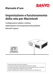Impostazione e funzionamento della rete per Macintosh