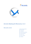 Acronis Backup & Recovery 11.5 Manuale utente