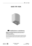 SAVE VTR 150/K Installazione e assistenza