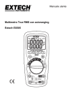 Manuale utente Multimetro True RMS con autoranging Extech EX505