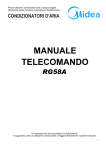 MANUALE TELECOMANDO