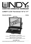LINDY LCD Terminal 15”e 17” Manuale dell`Utente Italiano