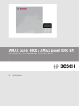 Guida all`installazione di AMAX panel 4000