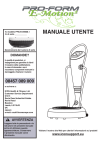 MANUALE UTENTE - Icon Heath & Fitness