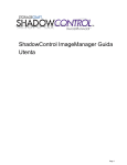 ShadowControl ImageManager Guida Utenta