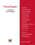 PRO8450W User Guide, Italian - ViewSonic