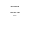 MPEG-4 DVR Manuale d`uso