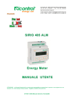 Energy Meter MANUALE UTENTE SIRIO 485 ALM