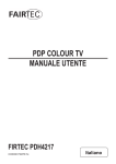 PDP COLOUR TV MANUALE UTENTE