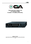 Videoregistratore digitale LAN con interfaccia SCSI 9 CANALI / 16