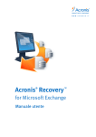 Acronis Recovery for Microsoft Exchange User`s Guide