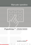 Manuale operativo PlateWriter™ 2500/3000