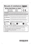 Manuale d`installazione Acquatech (WHX11 - WHX13 - WHX16)