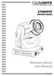 Manuale Utente User Manual Z700SPOT