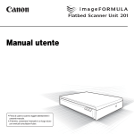 Flatbed Scanner Unit 201 Manual utente