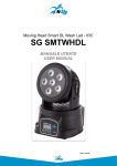 Manuale SG SMTWHDL testa mobile - Audio-luci